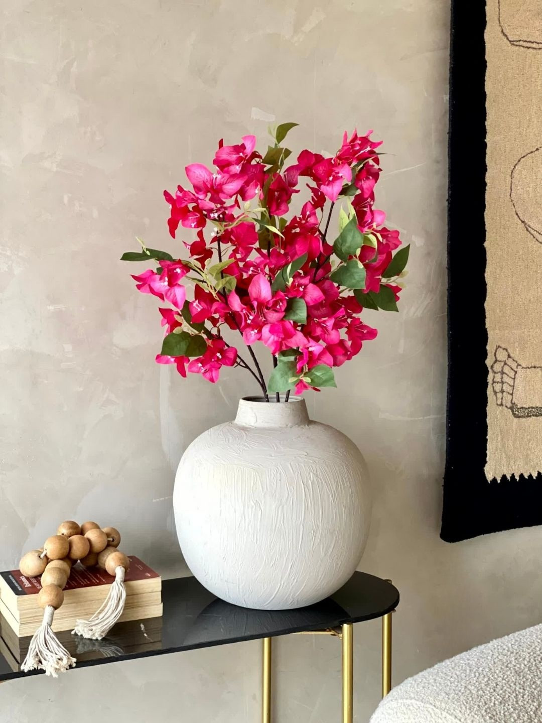 Mason Home Pink 3 Pieces Artificial Bougainvillea Stem Flower