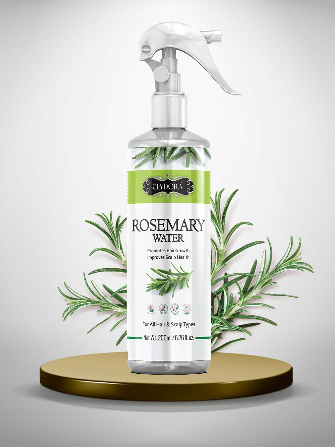 CLYDORA Rosemary Water For Hair Growth - 200 ml