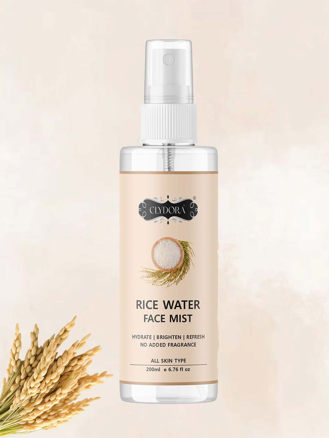 CLYDORA Brightening And Nourishing Rice Water Face Mist- 200 ml