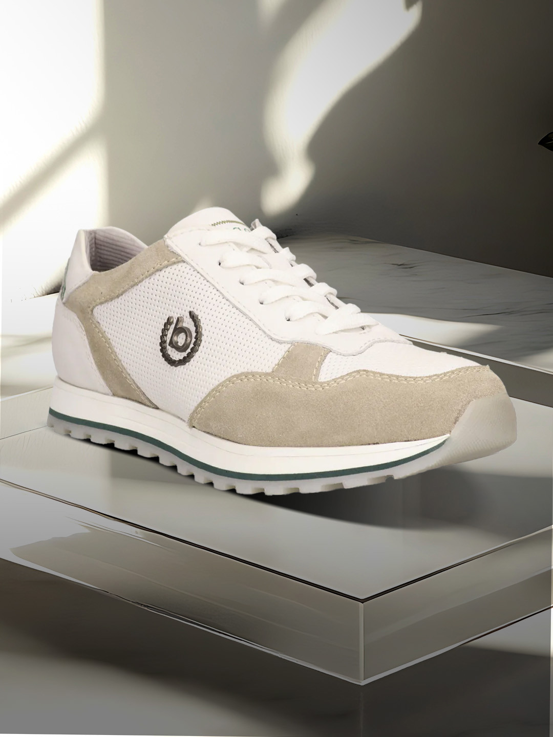 Bugatti Garnet Evo Men Colourblocked Round Toe Suede Sneakers