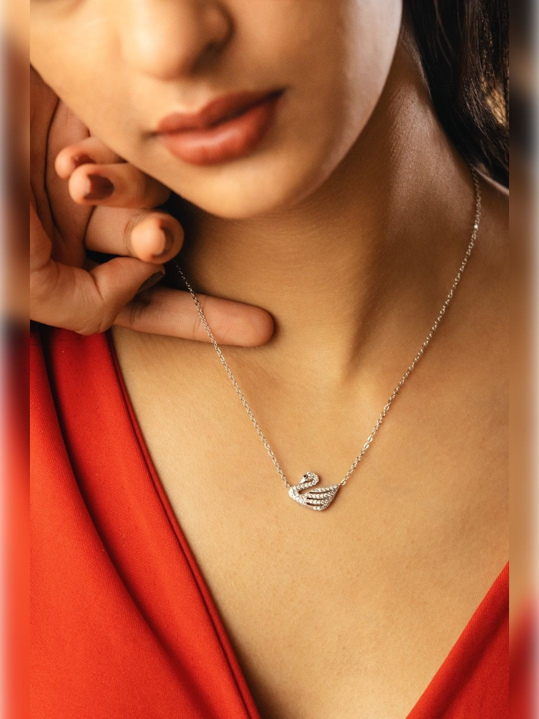 Baisara Jewellery Silver-Plated Animal Shaped Pendants with Chains