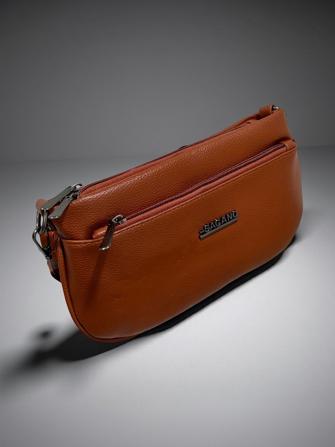 GLOSSY Textured PU Sling Bag