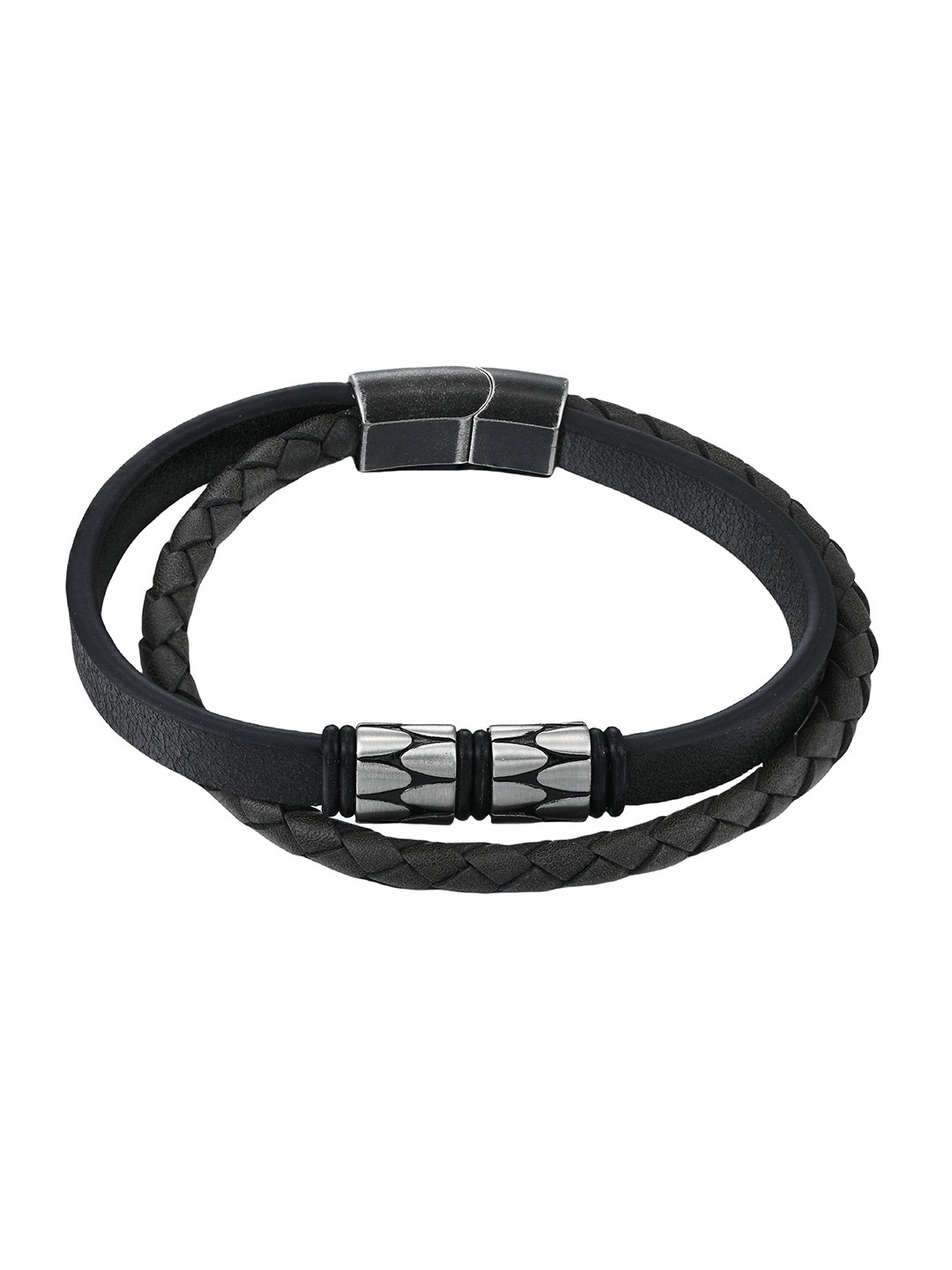 Aiza Men Urban Vanguard Leather Bracelet