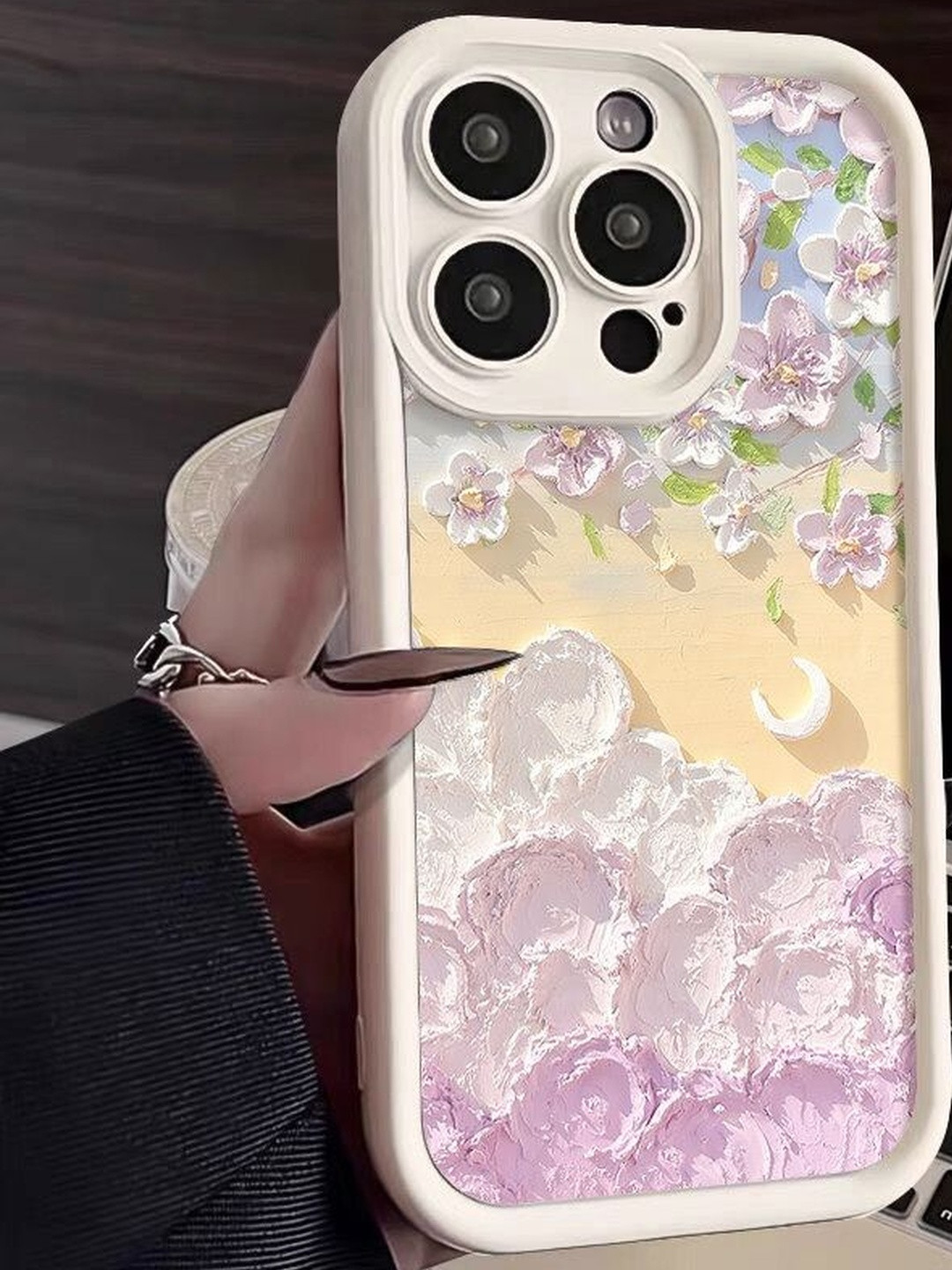 CASE CREATION Floral Printed iPhone Air Back Case Mobile Accessories