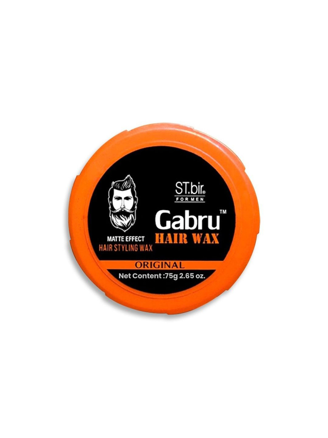 GABRU Matte Effect Long Lasting Hair Styling Wax - 75 g- Orange