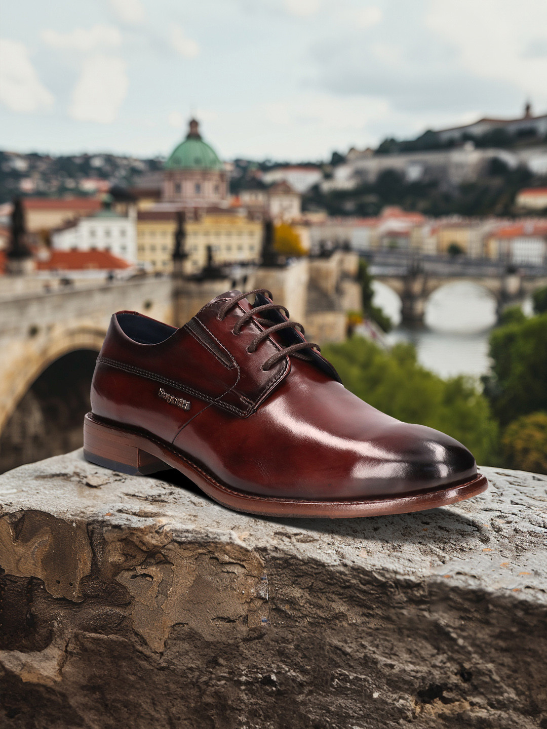 Bugatti Livorno Flex Evo Men Textured Leather Formal Derbys