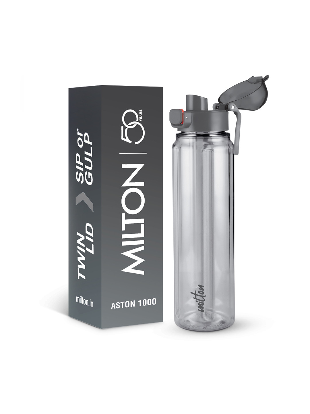 Milton Grey & Black Water Bottle 1000 ml