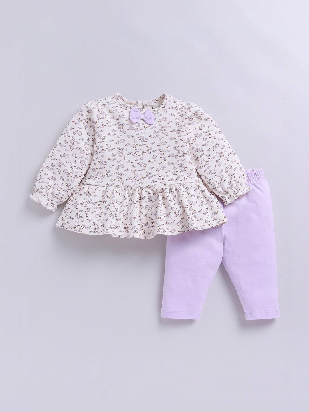 Smart Baby Girls Printed Top with Leggings