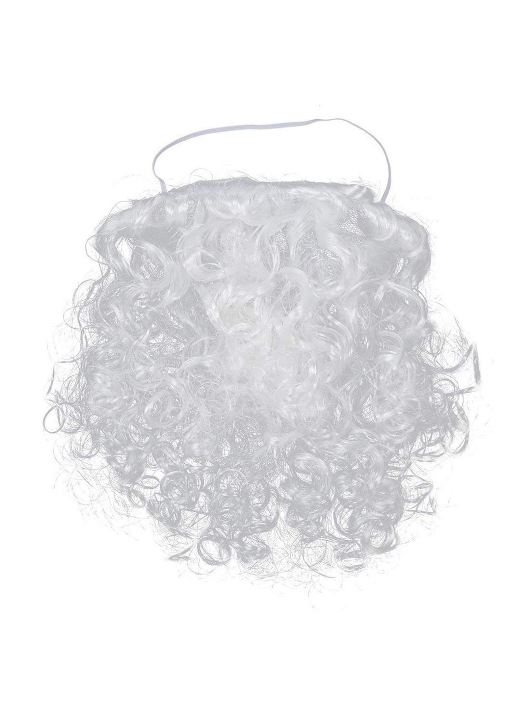 eCraftIndia White Santa Claus Beard & Moustache Set Christmas Decor