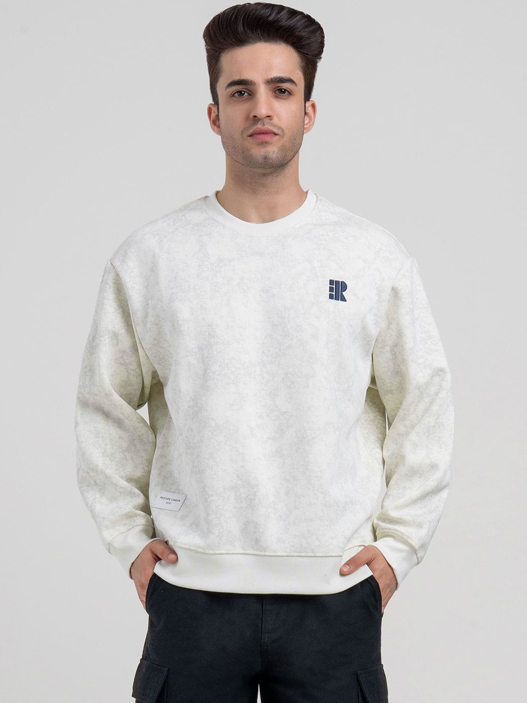 Red Tape Men Printed Sweatshirt