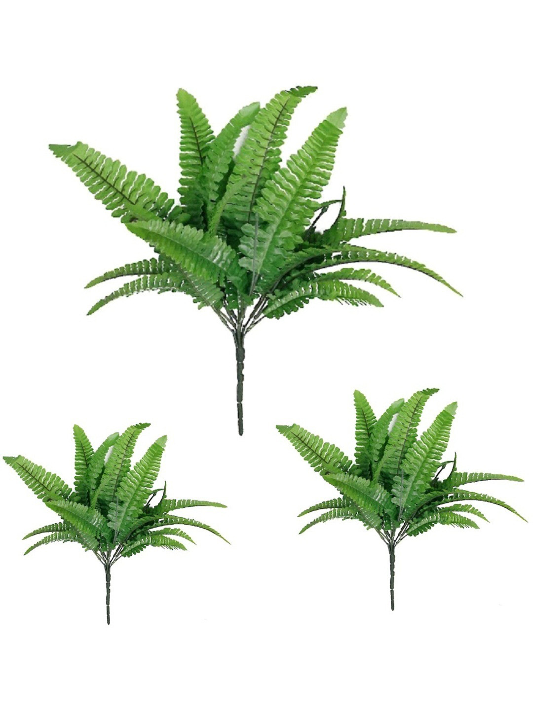paperi Green 3 Pieces Fern Artificial Plant