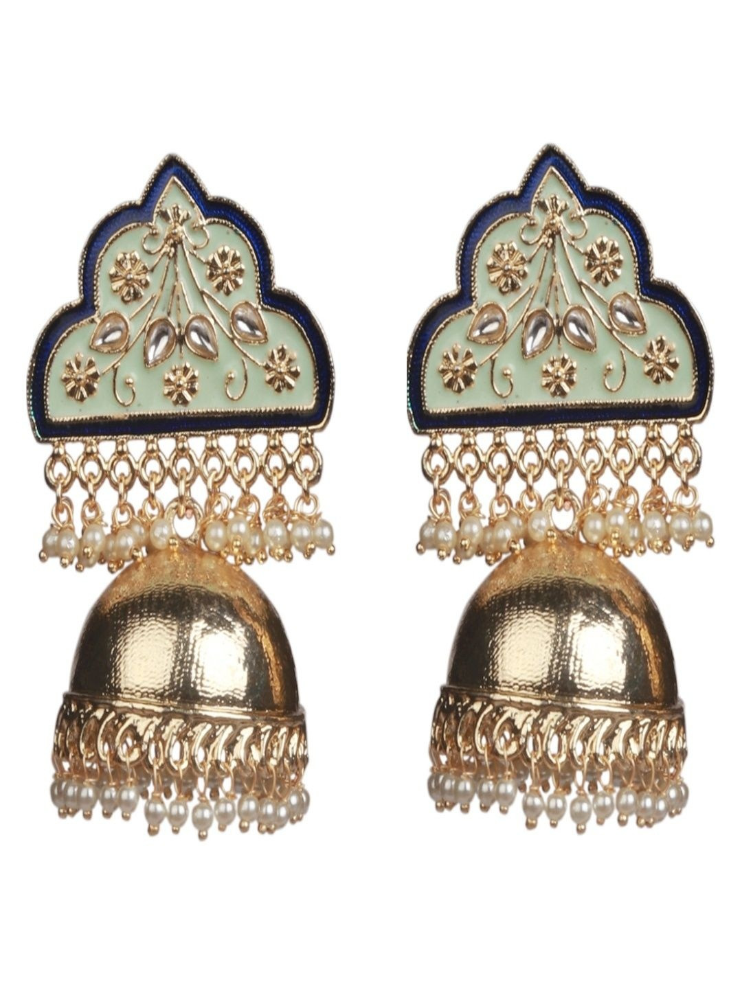HENA DESIGNS LLP Contemporary Jhumkas Earrings