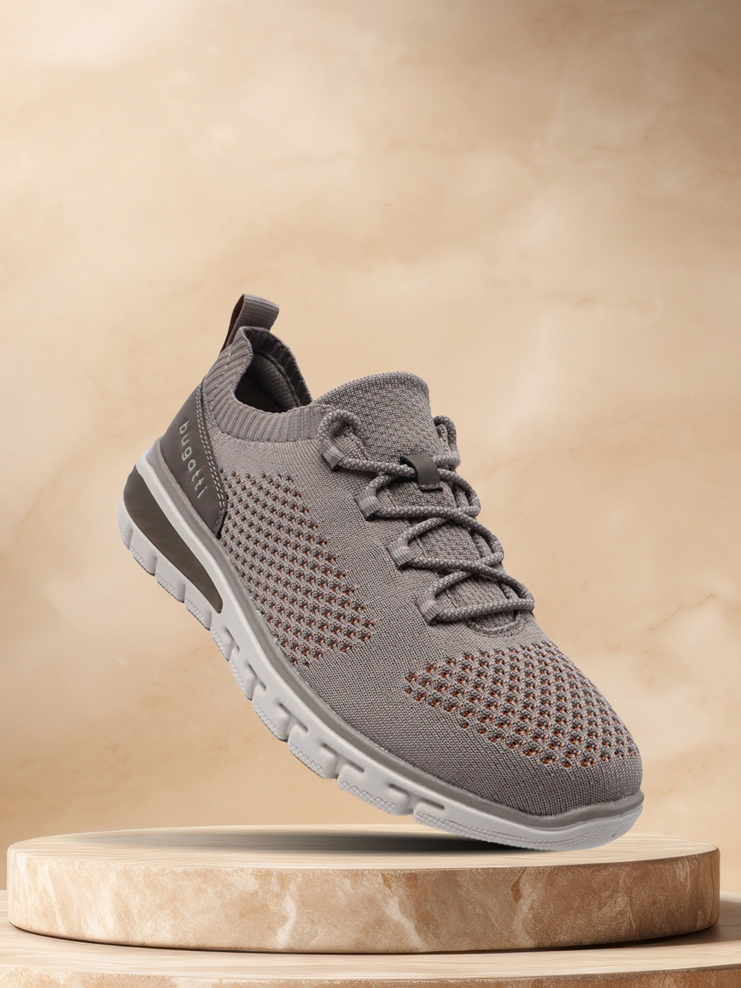 Bugatti Yucatan Men Textured Round Toe Textile Sneakers