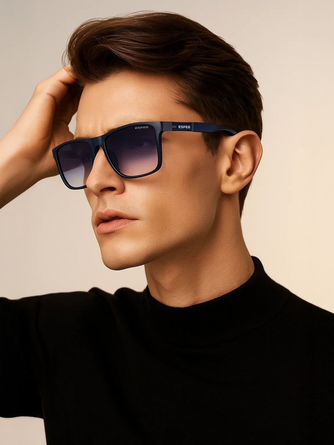 Espee Men Blue Lens & Blue Square UV Protected Lens Sunglasses