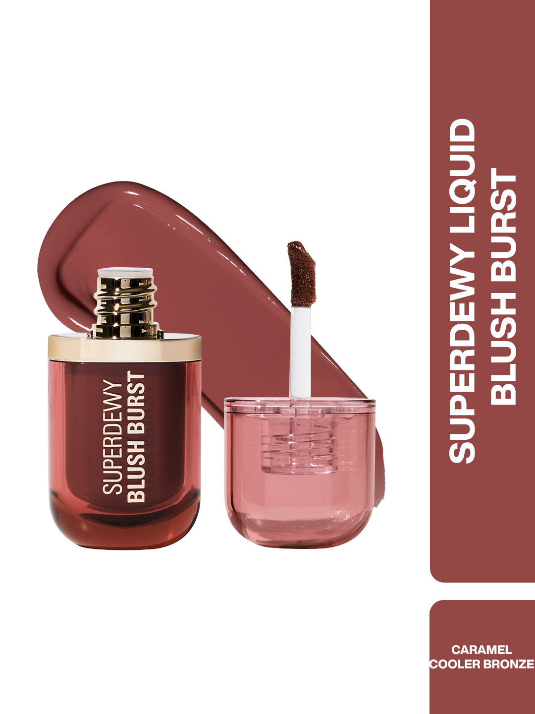 Makeup Revolution London Superdewy Liquid Blush Bust- 4.2 ml- Caramel Cooler Bronze