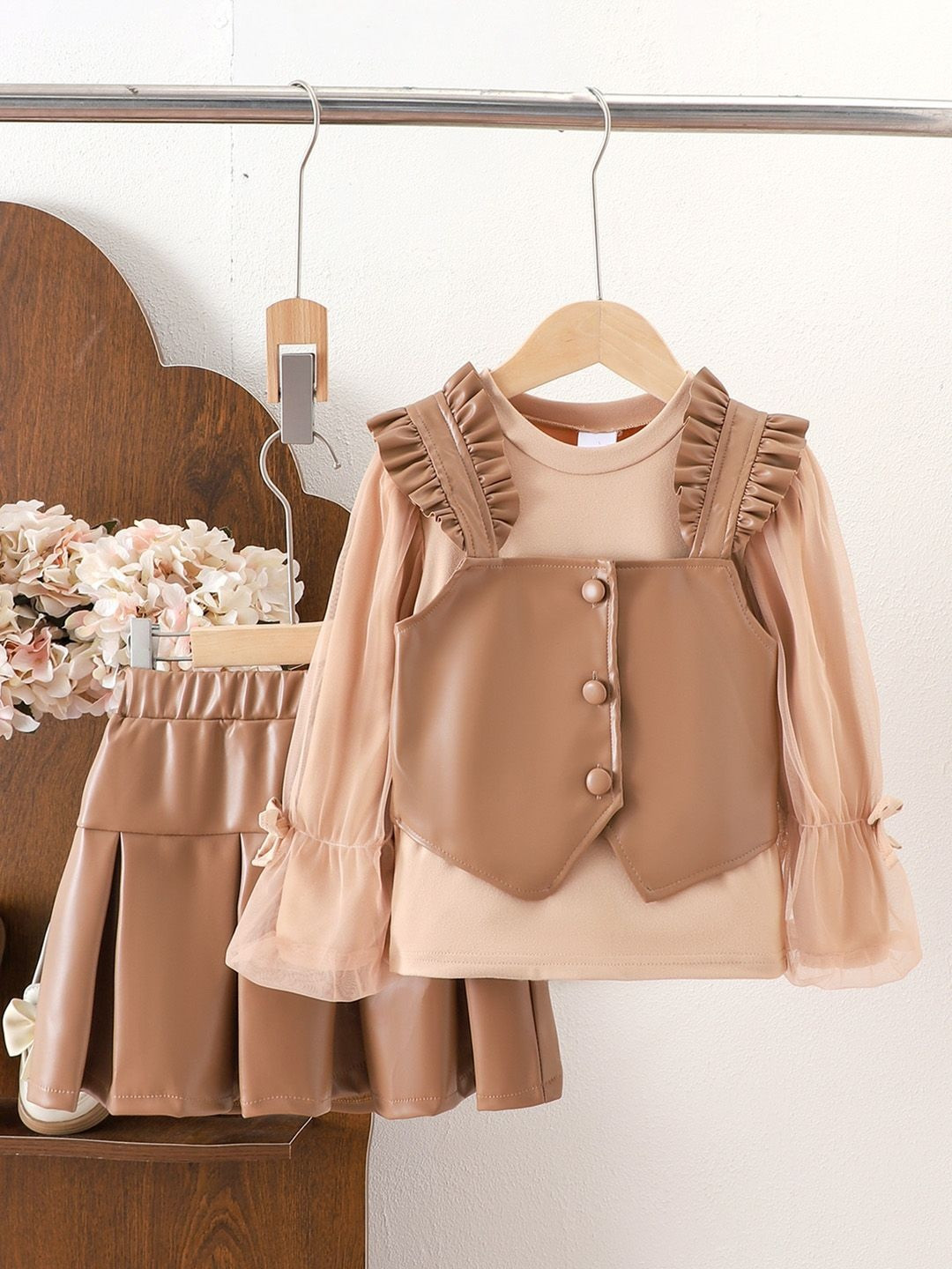 Xsole Girls T-shirt with Skirt