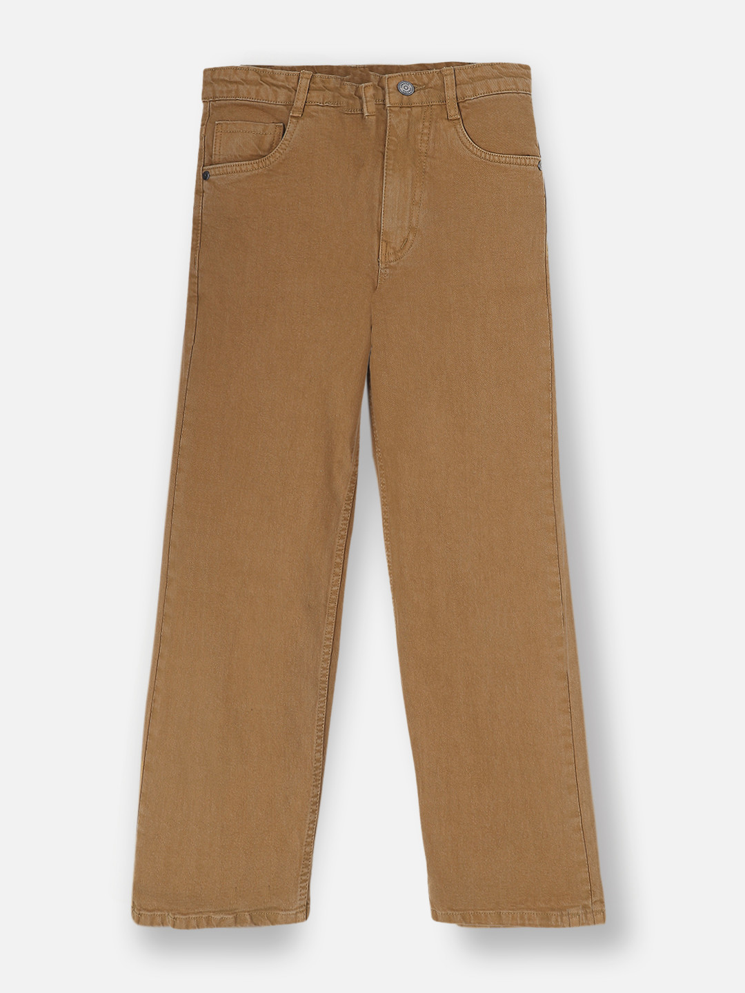 Urbano Juniors Boy Khaki Loose Baggy Fit Washed Denim Jeans Stretchable