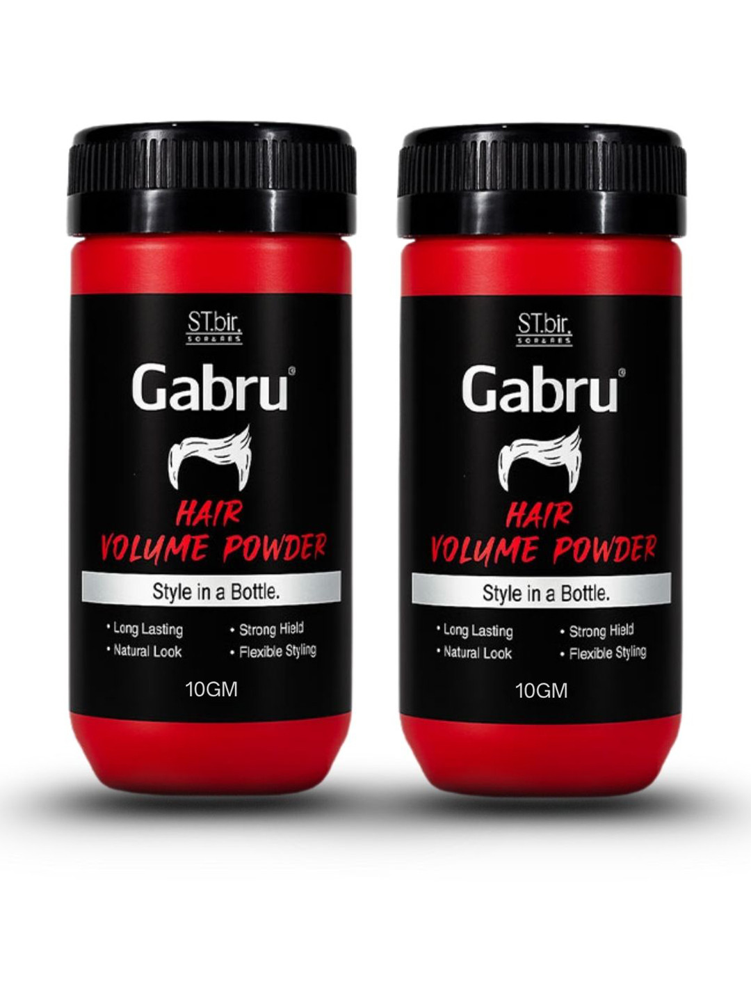 GABRU Set Of 2 Hair Volume Non Sticky Powder - 10 g Each