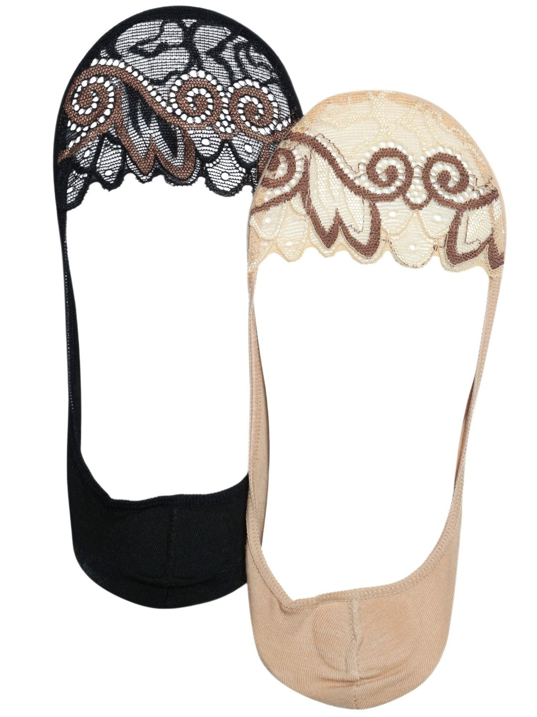 N2S NEXT2SKIN Women Pack of 2 Shoe liners Socks