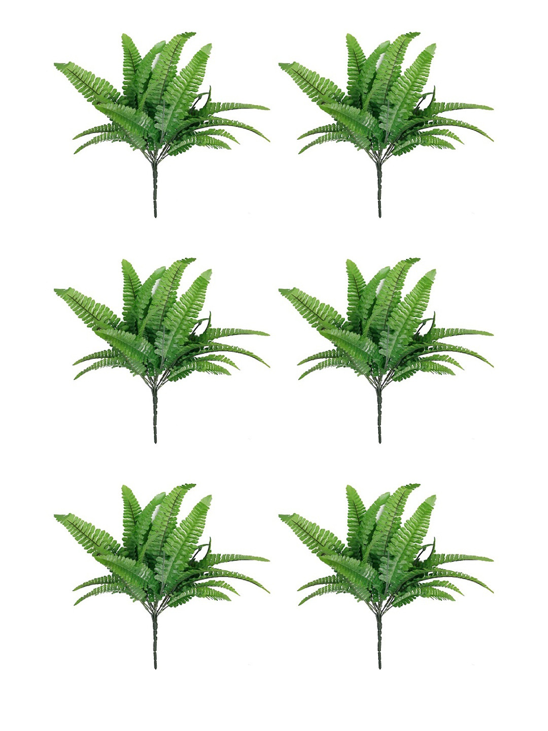 paperi Green 6 Pieces Fern Artificial Plants