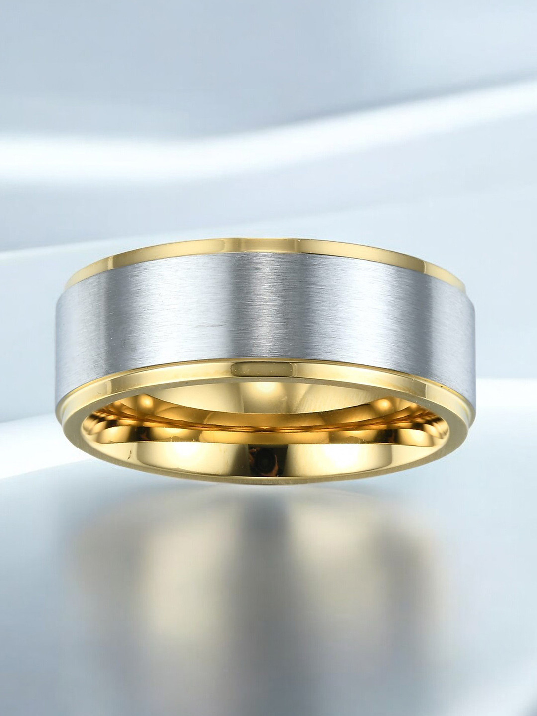 Aiza Men Dual Metal Elegance Ring