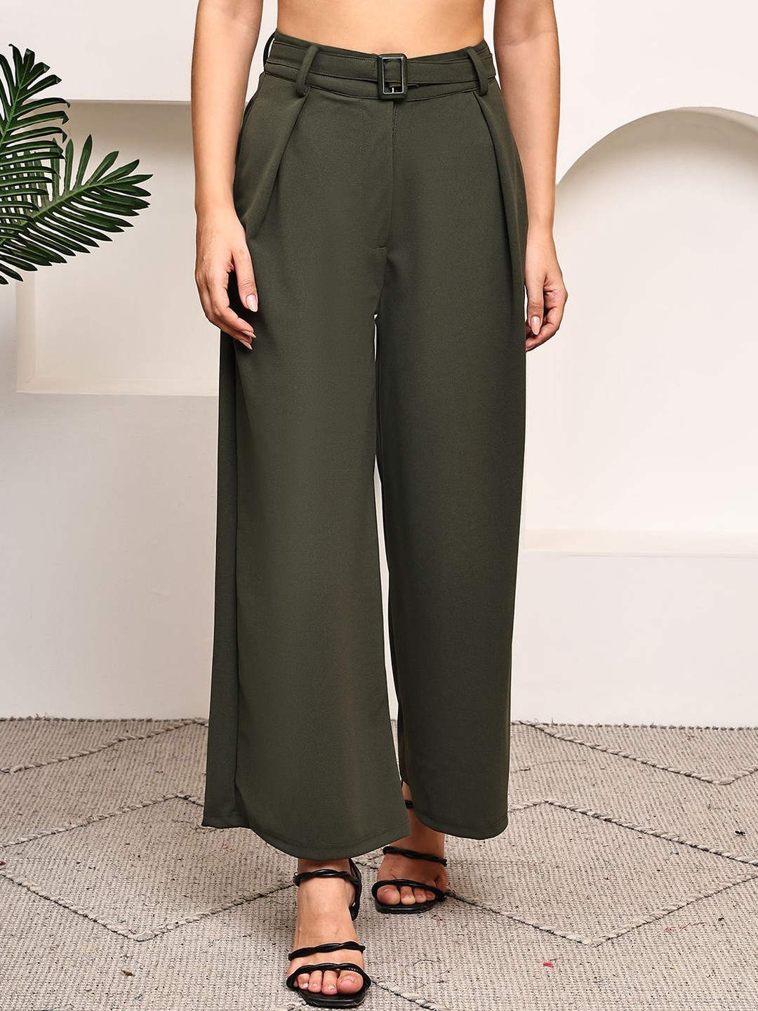 CORSICA Women Relaxed High-Rise Easy Wash Trousers