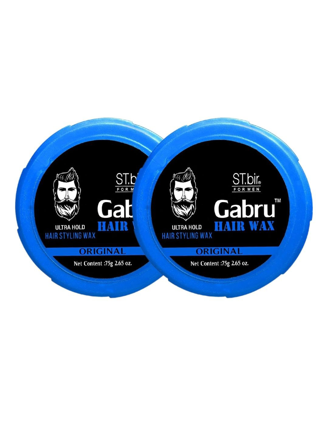 GABRU Set Of 2 Ultra Hold Hair Styling Wax- 75 g Each- Original