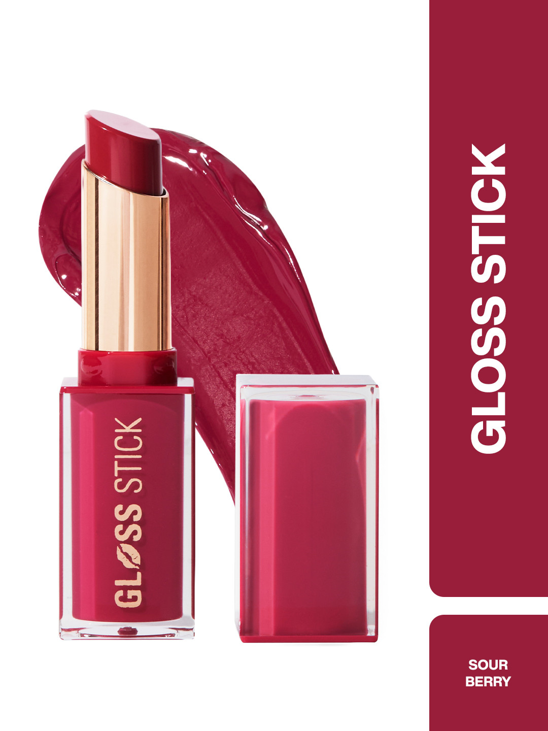 Makeup Revolution London Pout Lip Gloss Stick With Vitamin E - 3 g - Sour Berry