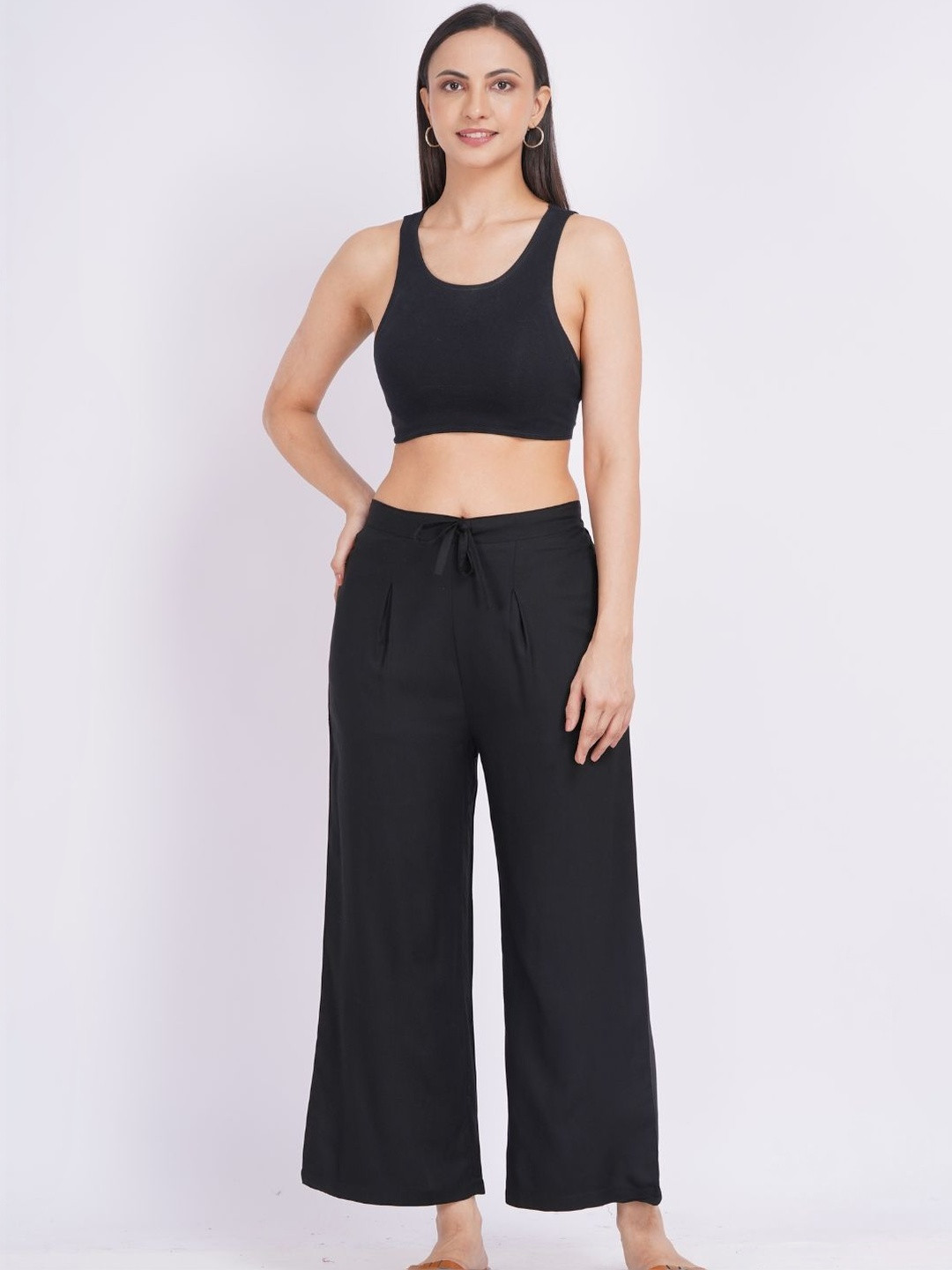 Minimul Cotton Wide Leg Palazzo Pant