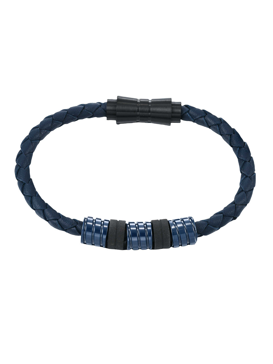 Aiza Men Azure Edge Leather Bracelet