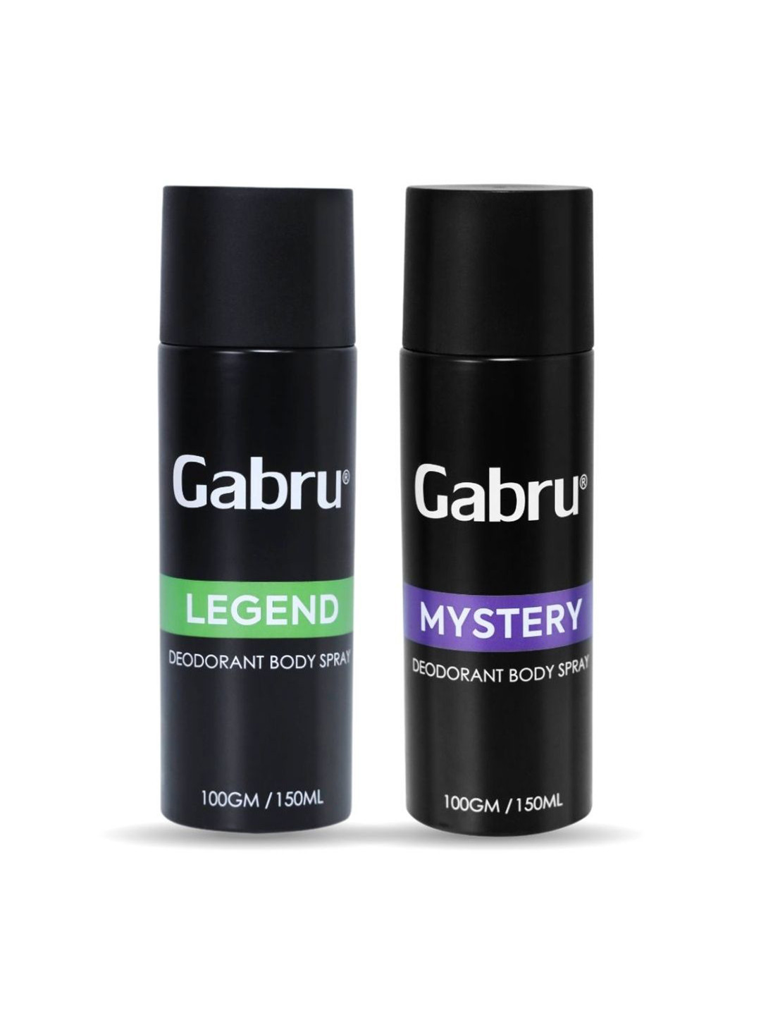 GABRU Men Set Of 2 Temptation & Wild Long Lasting Deodorant Body Spray - 150 ml Each