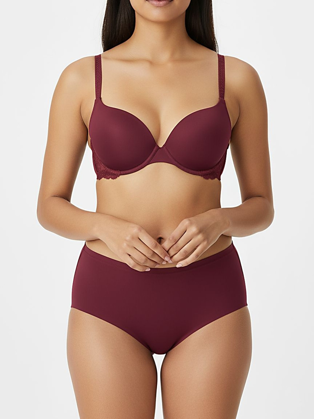 Nakshu Combed CottonMid-Rise Seamless Hipster Briefs