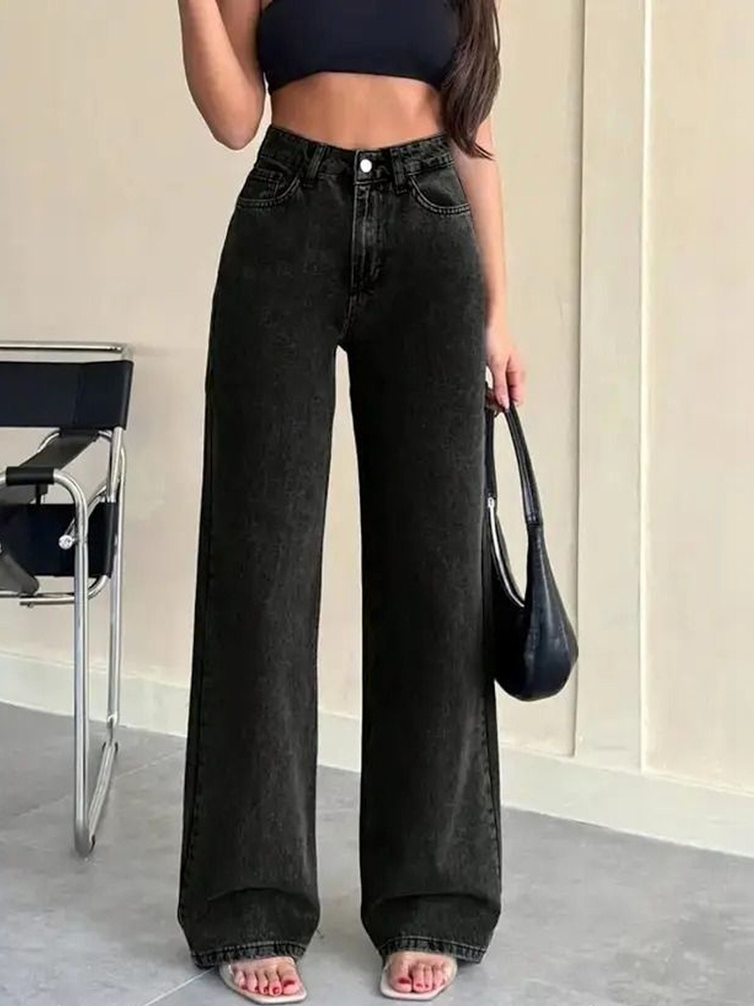 A1TUFF Women Jean Relaxed Fit High-Rise Light Fade Stretchable Jeans