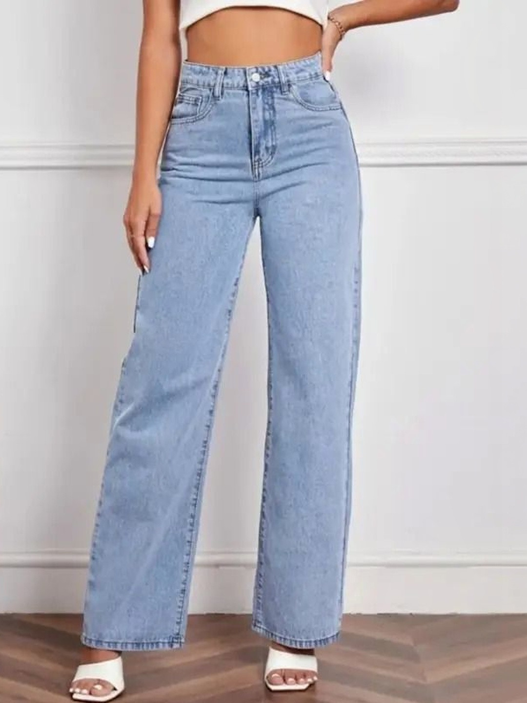 A1TUFF Women Jean Relaxed Fit High-Rise Stretchable Jeans
