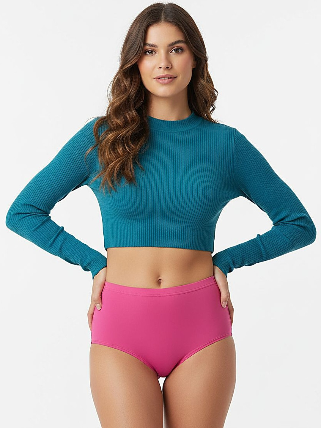 Nakshu Mid-Rise Combed Cotton Mid-Rise Hipster Briefs