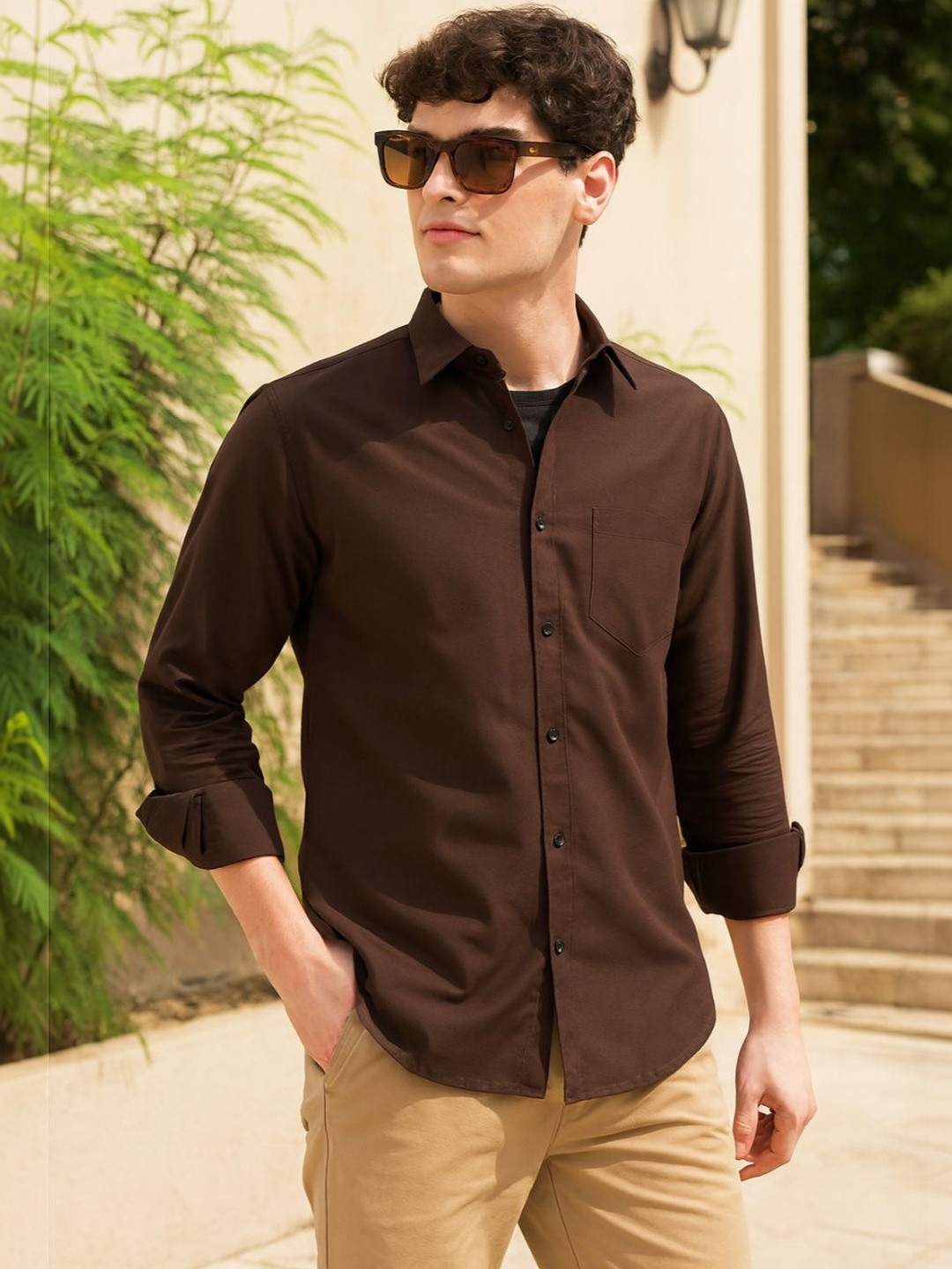 MaverIQ Men Comfort Slim Fit Casual Shirt