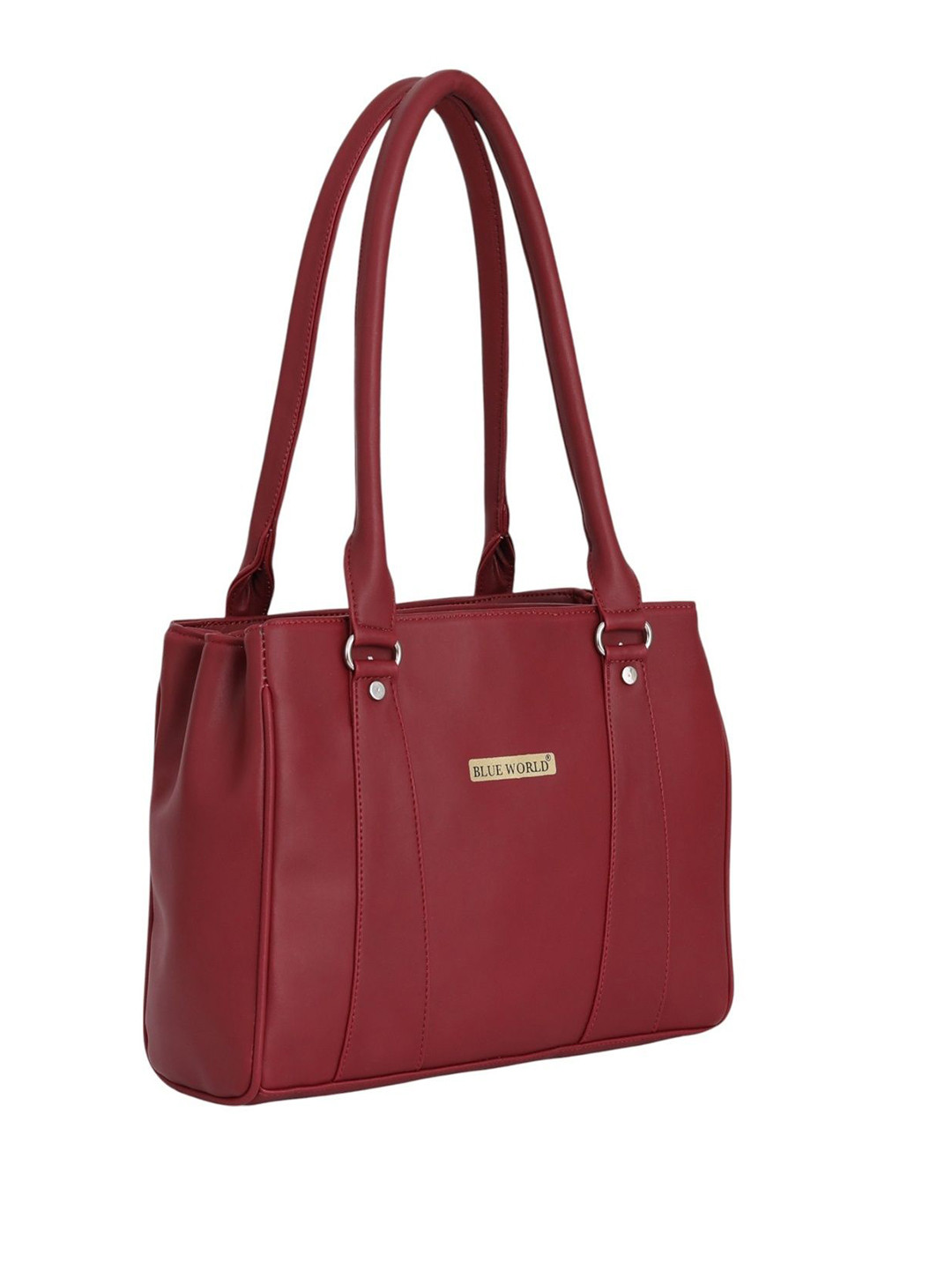 BLUE WORLD Women Structured Two Handles Handheld Bag