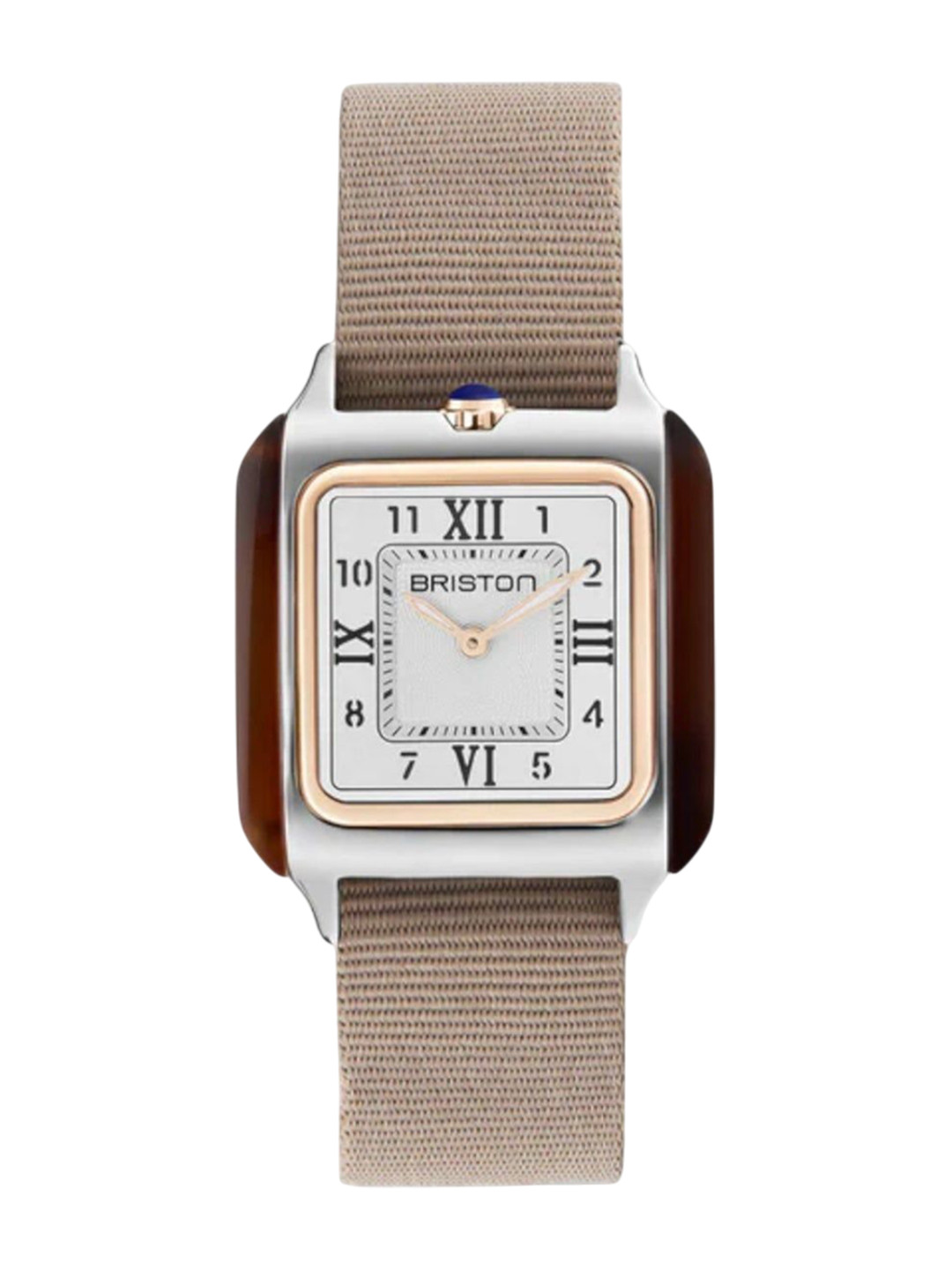 BRISTON Women Square Dial & Canvas Straps Analogue Watch 252030.PRA.T.2.NT