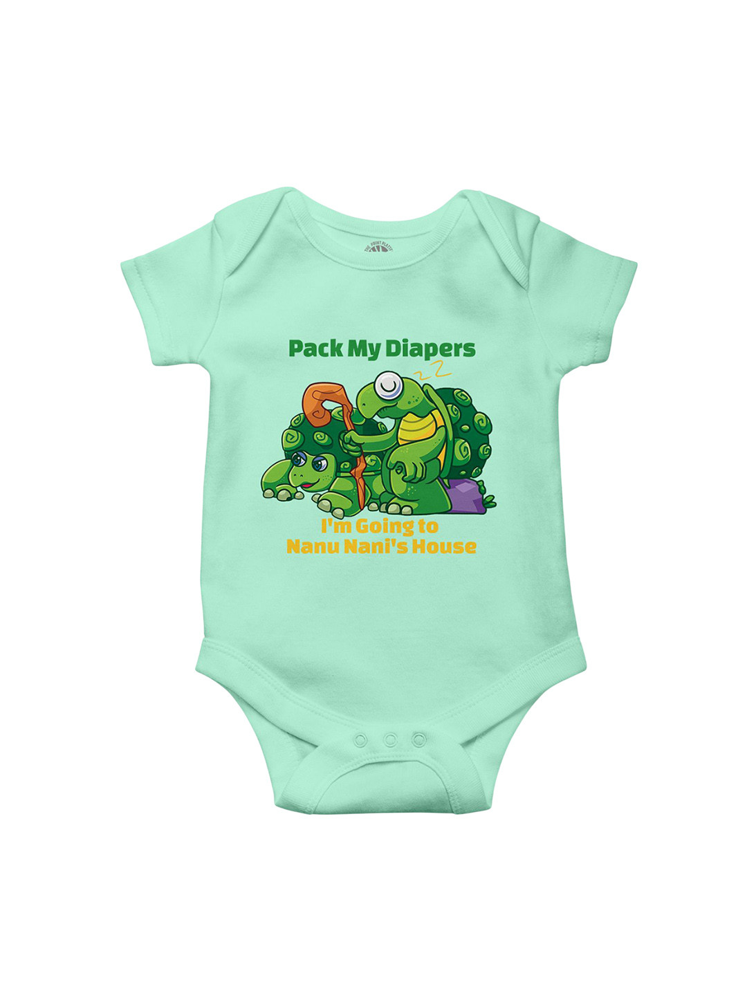 THE PRINT PLATTER Infants Nanu Nani House Printed Cotton Ultra Bio Wash Bodysuit