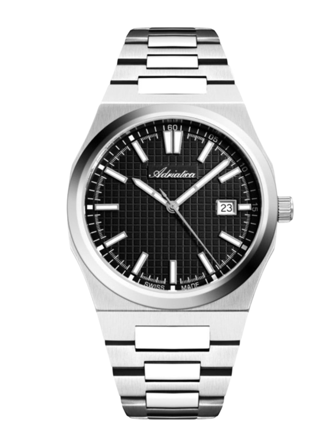 Adriatica Men Stainless Steel Bracelet Style Straps Analogue Watch A8326.5114Q