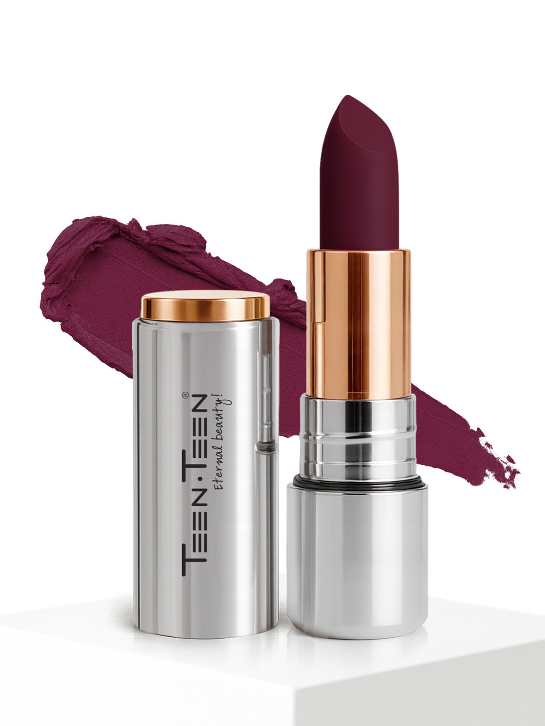 TEEN TEEN COSMETICS Non Transfer Matte Lipstick With Color Lock - 3.8g- D For Danger 15