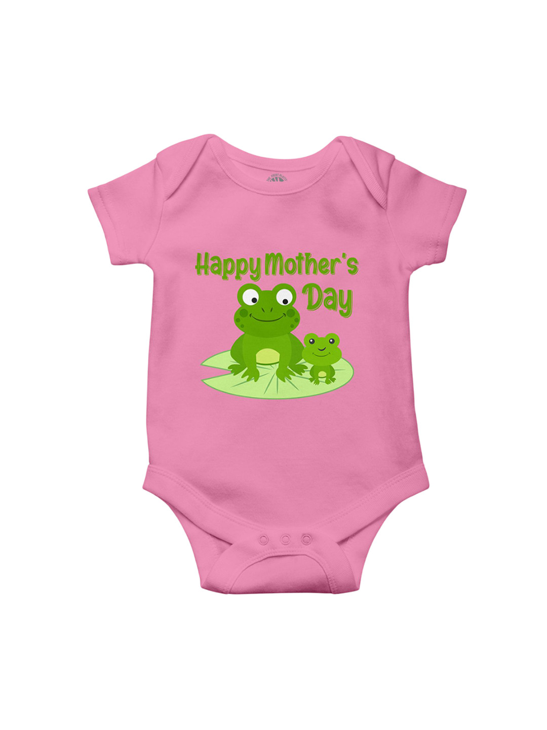 THE PRINT PLATTER Kids Mothers Day Printed Envelope Neck Bio Wash Cotton Bodysuit
