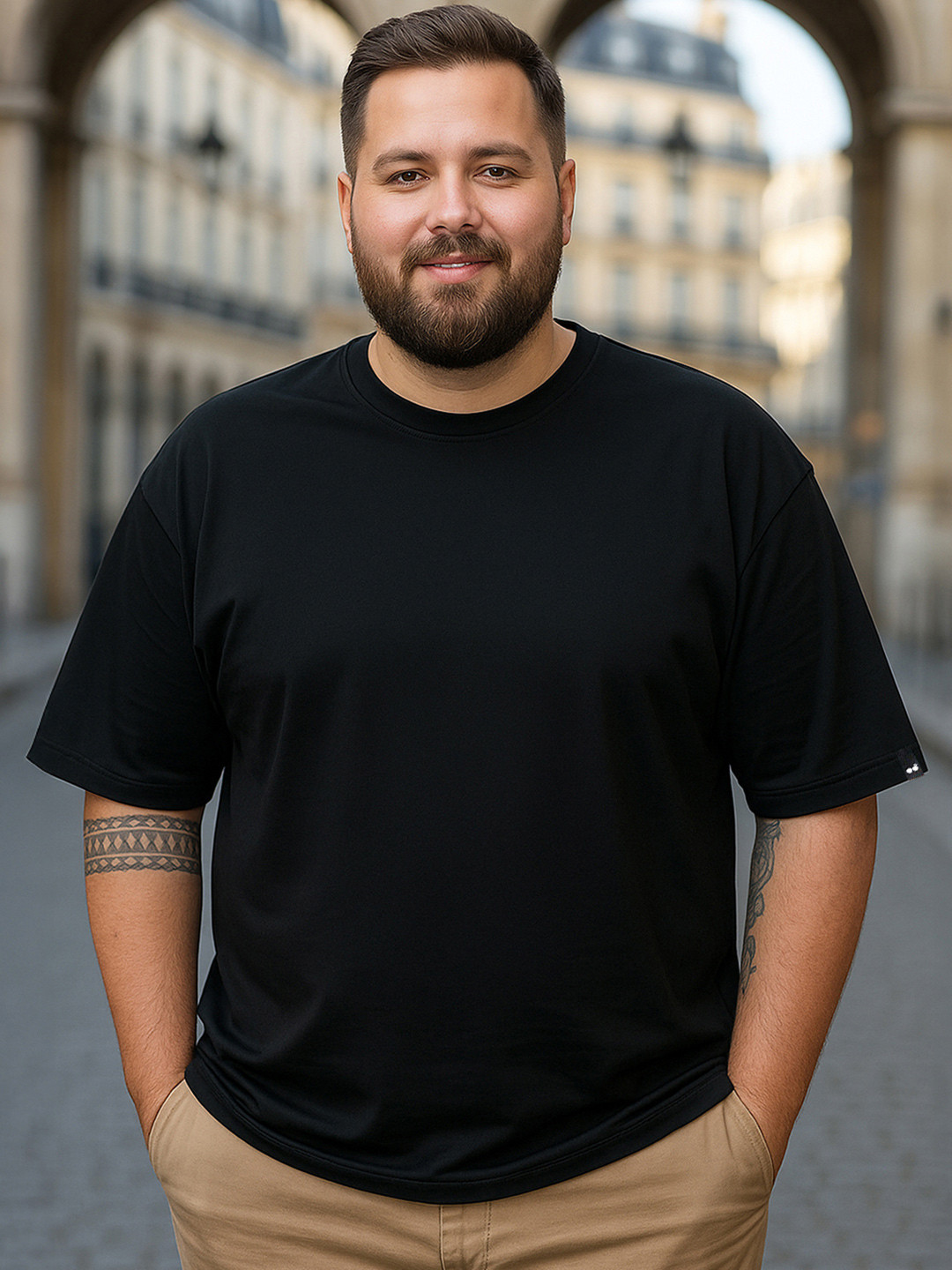 Bewakoof Plus Men Plus Size Oversized T-shirt