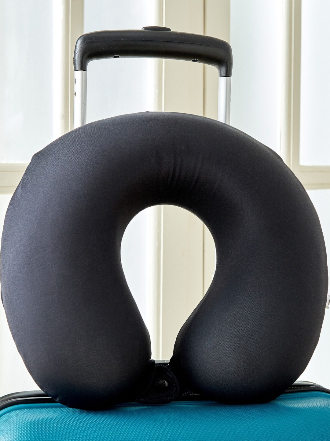 Home Centre Garnet Grey Memory Foam U-Neck Pillow Cover