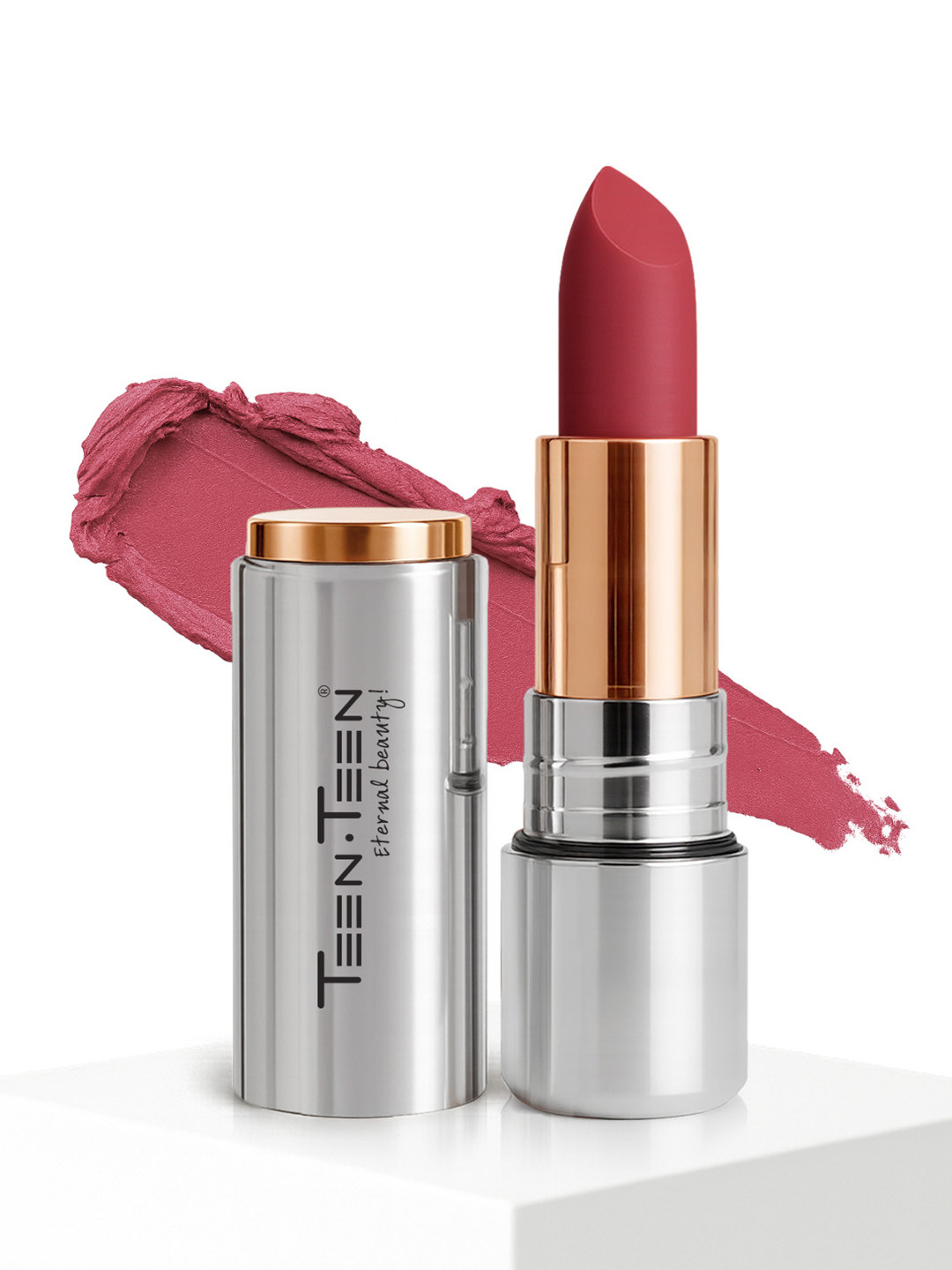 TEEN TEEN COSMETICS Iconic Non Transfer Matte Lipstick- 3.8 g- Forever Curious 21