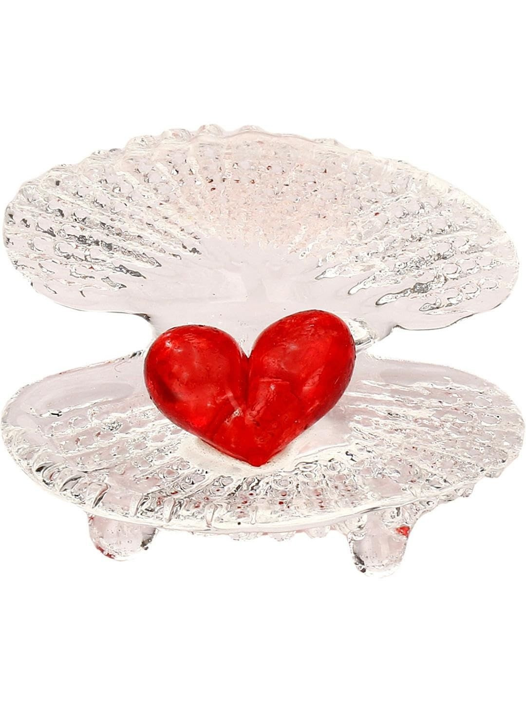 1ST TIME Decorative Showpiece Figurine Red Glass Glossy 3D Cutout Showpiece 9 - 15 inch