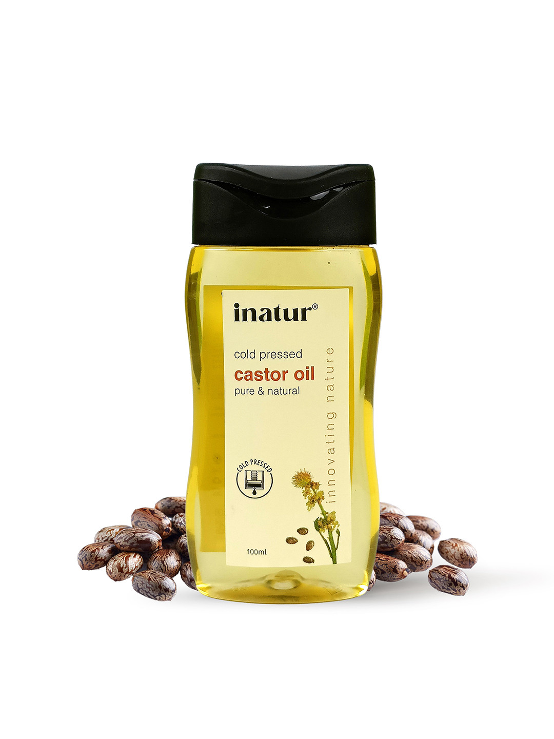 Inatur Pure & Natural Cold-Pressed Castor Oil - 100ml