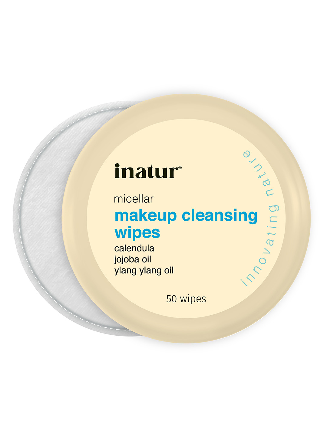 Inatur Makeup Remover Wipes With Jojoba Oil - 50 Wipes