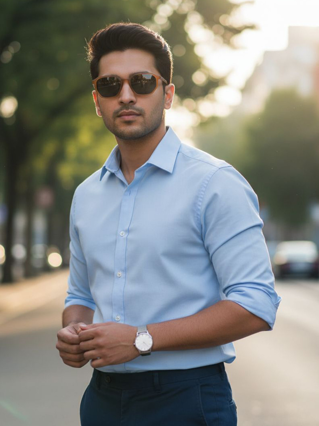 First Lens Unisex Black Lens & Black Square Sunglasses C10349