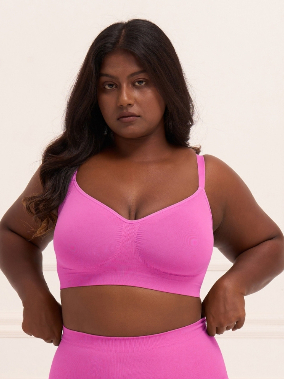 Underneat Non Padded Adjustable Straps Wireless Shaping Bra